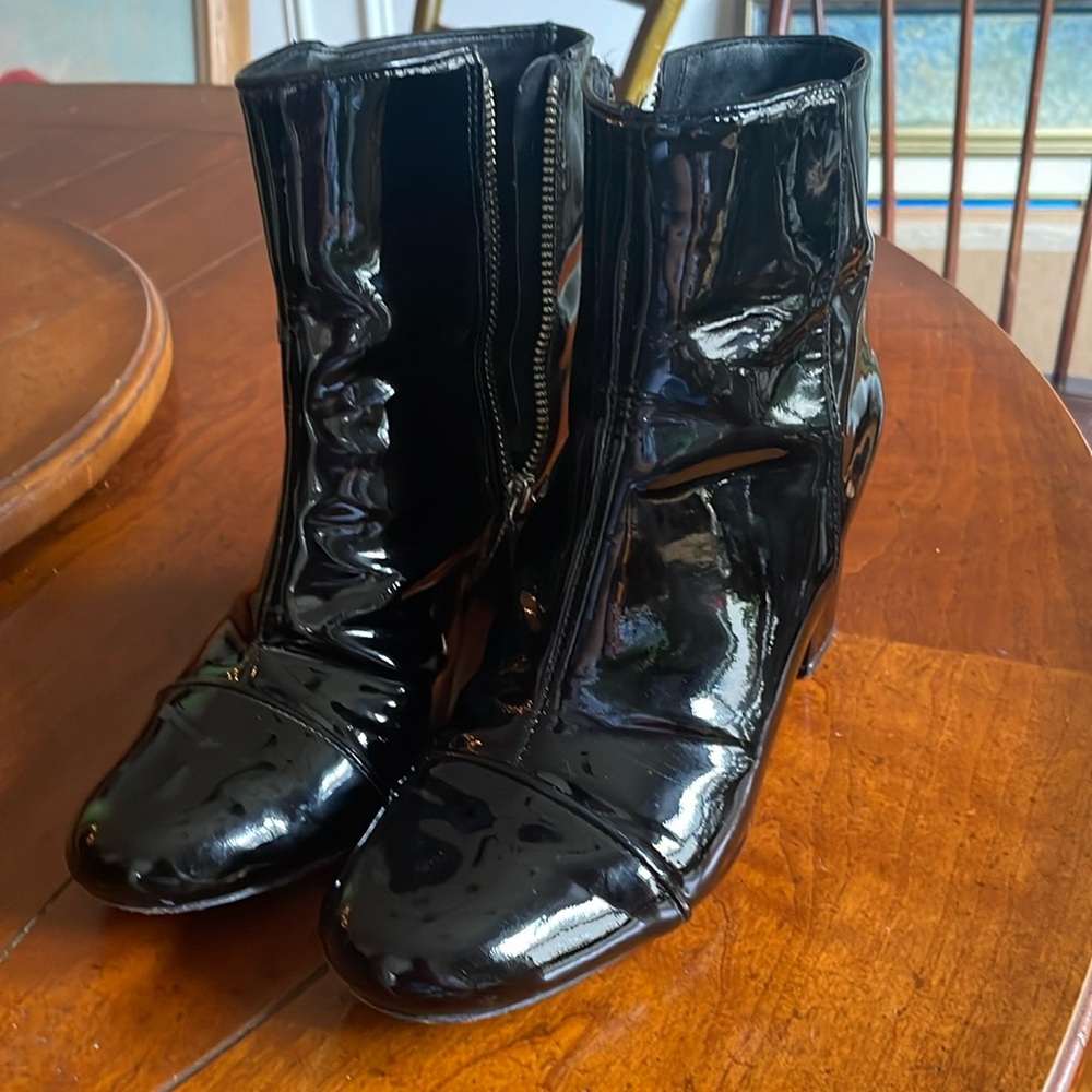 Schutz black ankle boots